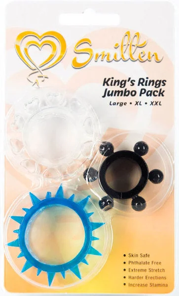 cock ring for couple play-Kings Rings Jumbo Pack 3-Pack