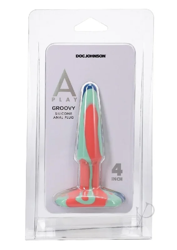 Anal toys for sensual fun-A-play Groovy Anal Plug 4 Orange