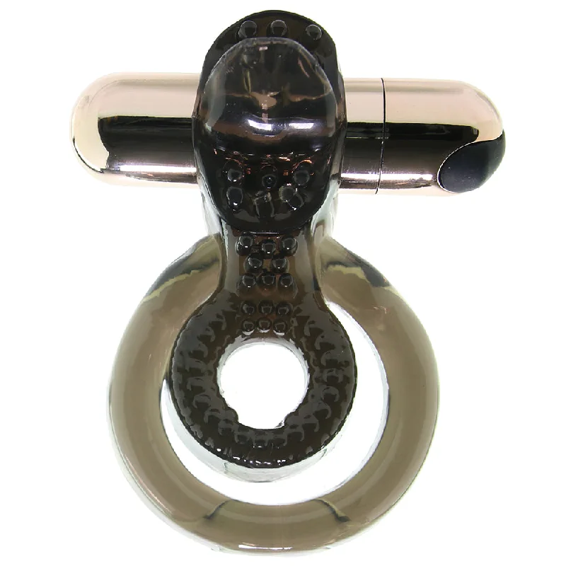 cock ring for solo play-Jayden Vibrating Erection Enhancer in Rose Gold