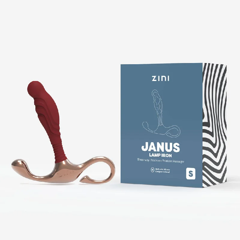 Anal toys with comfy feel-Zini Janus Lamp Iron Butt Plug - Prostate Massager Small