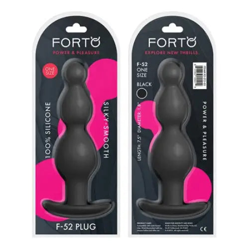 Anal toys for erotic teasing-Forto F-52 Cone Beads Silicone Anal Plug