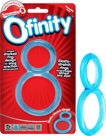 cock ring with smooth joy-Ofinity (Blue)