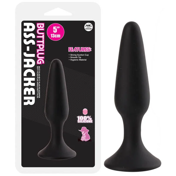 Anal toys for erotic touch-Ass-jacker - Black 13 cm (5'') Butt Plug