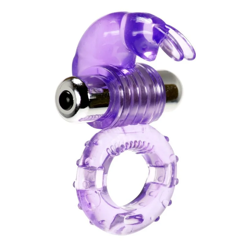 cock ring for strong hold-Me You Us Hopping Hare Vibrating Cock Ring Purple