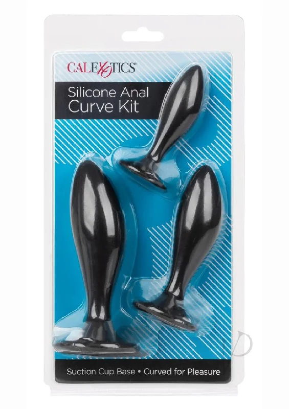 Anal toys for intimate playtime-Silicone Anal Curve Kit Black