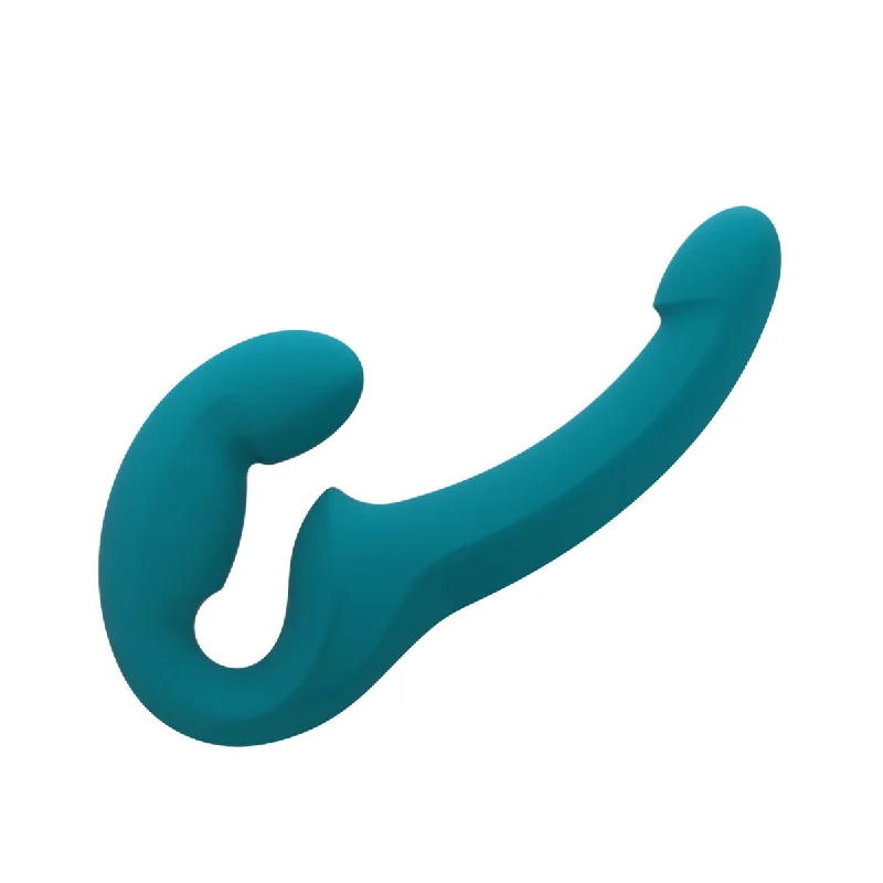 silicone dildo-Fun Factory Share Lite Posable Double Dildo Blue Sea