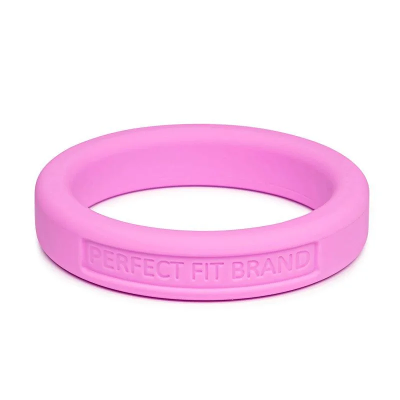 cock ring with soft grip-Classic Silicone Medium Stretch Penis Ring 44mm Pink