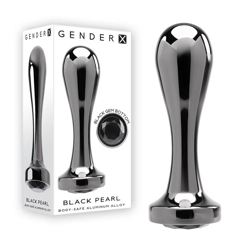 Anal toys with waterproof design-Gender X BLACK PEARL Butt Plug