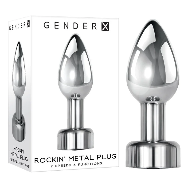 Anal toys with discreet packaging-Gender X ROCKIN' METAL BUTT PLUG