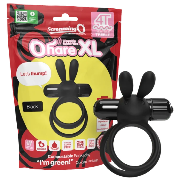 cock ring for quiet joy-Ohare XL 4T High Pitch Treble (Black)