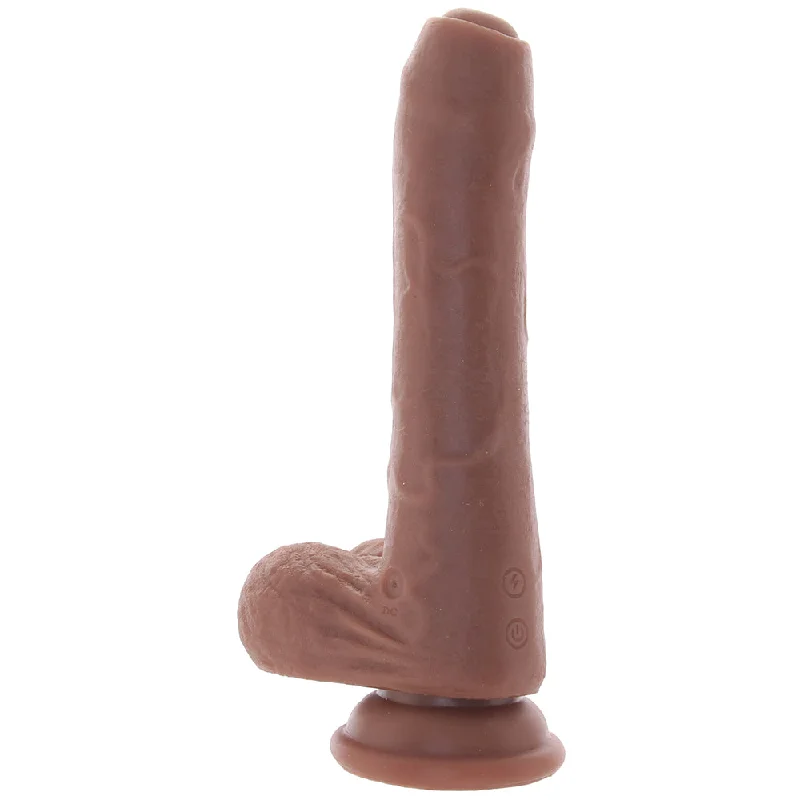 vibrating dildo-Peek A Boo 8 Inch Vibrating Dildo in Dark