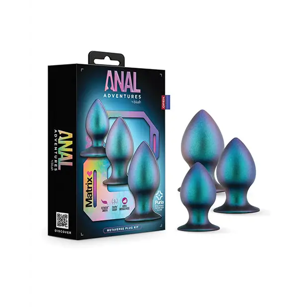 Anal toys with compact storage-Anal Adventures Matrix By Blush Matrix Metaverse Plug Kit