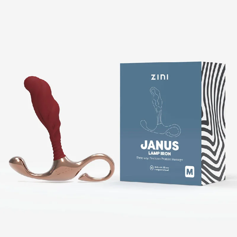 Anal toys for deep joy-Zini Janus Lamp Iron Butt Plug  - Prostate Massager Medium