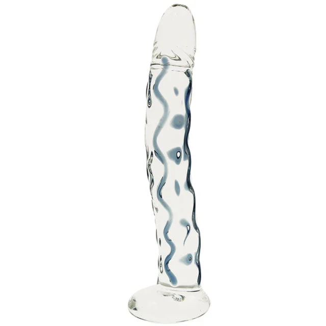 vibrating double-ended dildo-Glass Gem Dildo (Emerald)