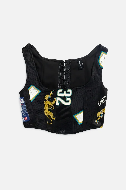 corset for burlesque costume-Rework Jacksonville Jaguars NFL Corset - XS