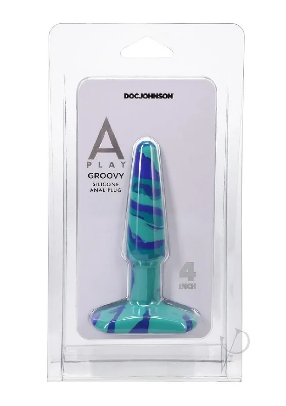 Anal toys for anal starters-A-play Groovy Anal Plug 4 Blue