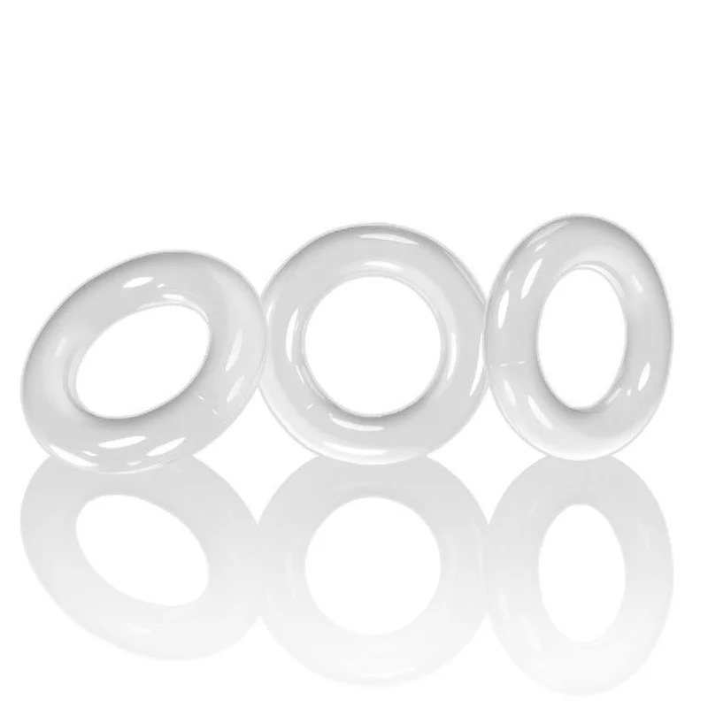 cock ring for bedroom play-Oxballs Willy Rings Cock Ring 3 Pack White