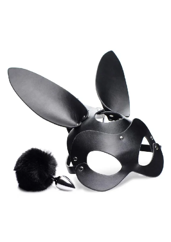 Anal toys for intimate calm-Tailz Bunny Tail Anal Plug and Mask