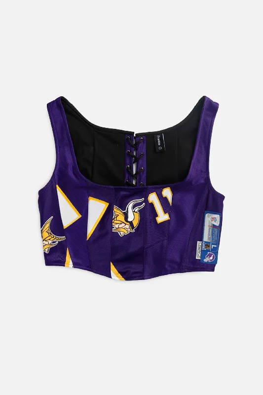 corset dress for formal event-Rework Minnesota Vikings NFL Corset - S