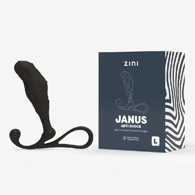 Anal toys for safe bliss-Zini Janus Anti Shock Butt Plug  - Prostate Massager Large