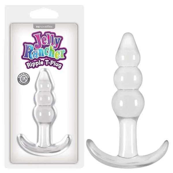 Anal toys with soft silicone-Jelly Rancher Ripple T-Plug Butt Plug