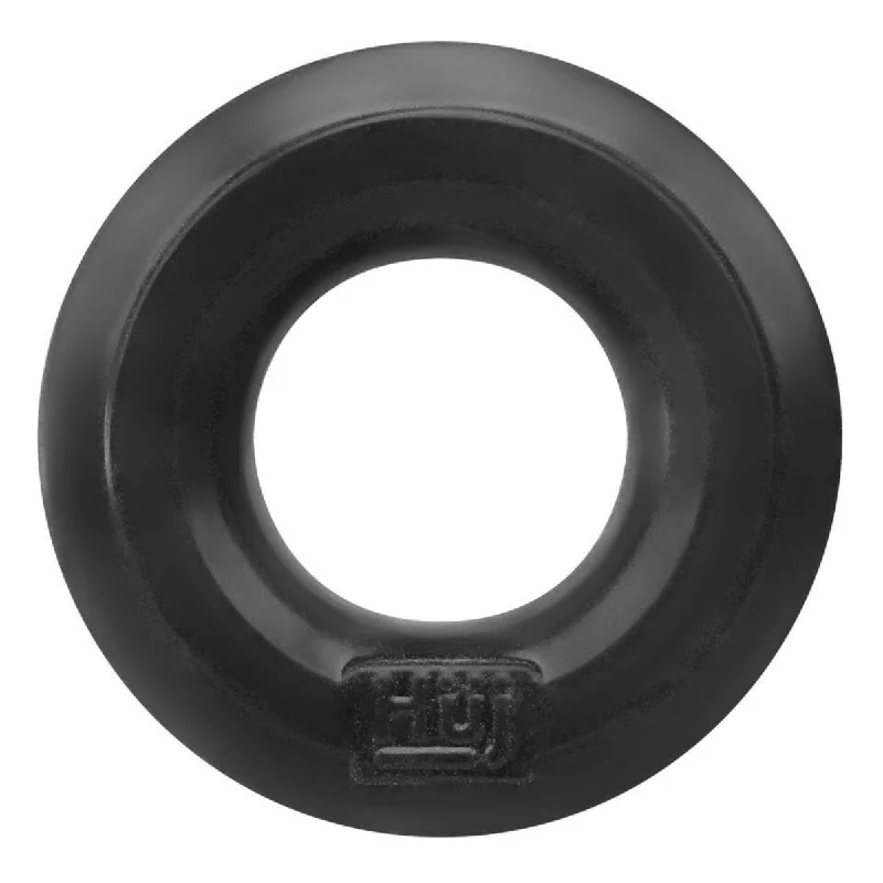 cock ring with warranty-Hunkyjunk HUJ Cock Ring Black