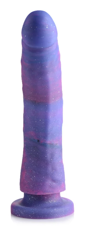 purple strap-on dildo-Magic Stick Glitter Silicone Dildo