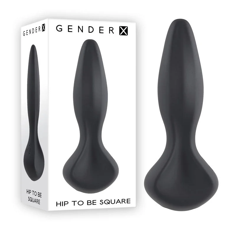 Anal toys for safe exploration-Gender X HIP TO BE SQUARE VIBRATING BUTT PLUG