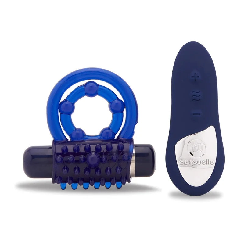 cock ring user insights-Nu Sensuelle Endure Remote Control Vibrating Cock Ring Blue