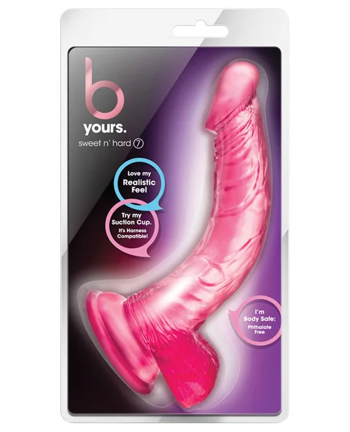 silicone rotating dildo-Blush B Yours Sweet n Hard 7 - Pink