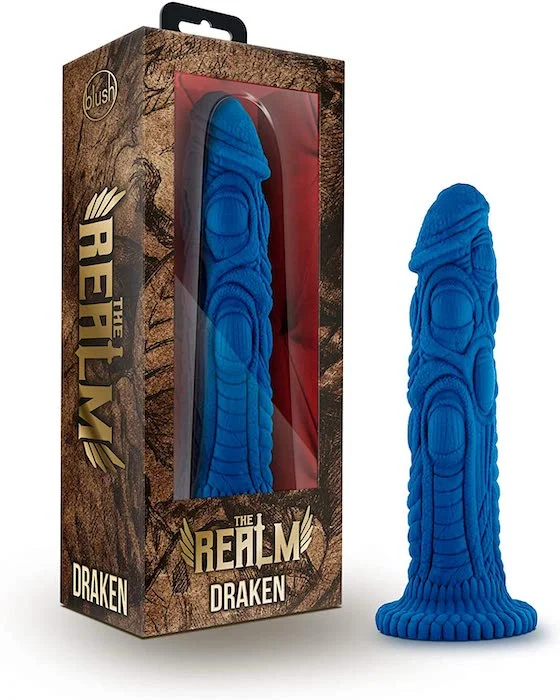 smooth red dildo-The Realm ''Draken'' -Dildo