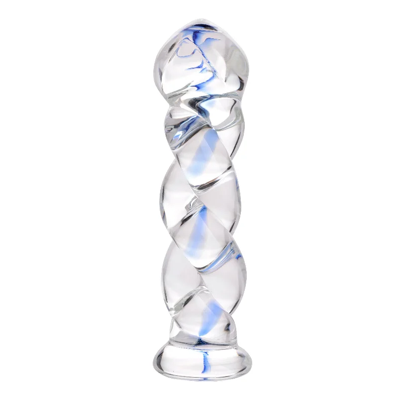 mini dildo-Soma Twisted Glass Dildo