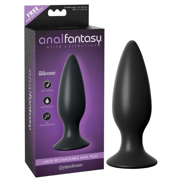 Anal toys with refined look-Anal Fantasy Elite Collection Large Rechargeable Anal Butt Plug