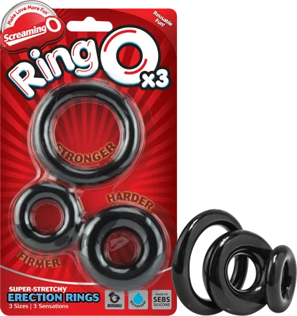 cock ring with vibration modes-Ringo X3 (Black)