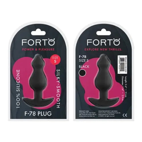 Anal toys with vibration patterns-Forto F-78 Pointee Silicone Anal Plug