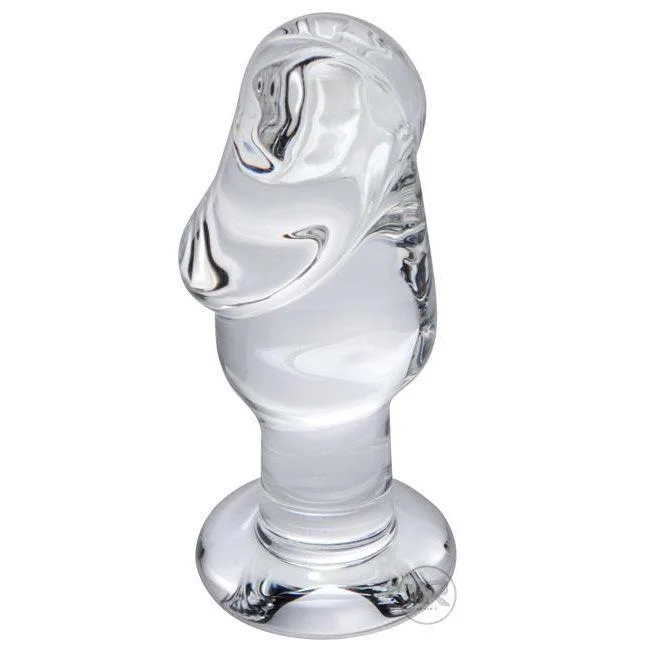 realistic luxury dildo-Cock Head Glass Butt Plug