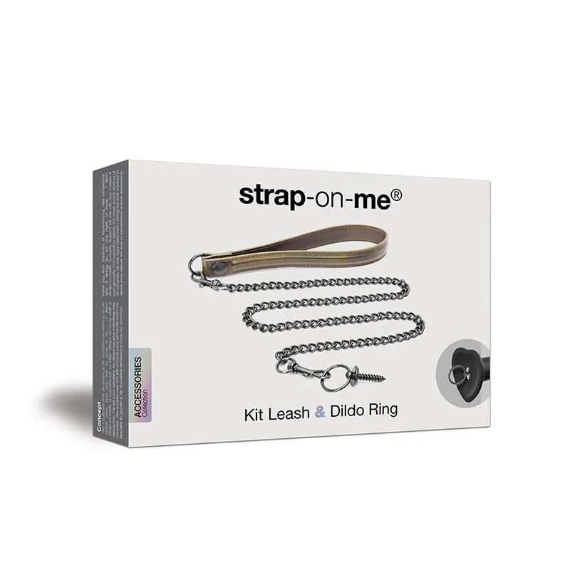 curved silicone dildo-Strap-On-Me Leash and Dildo Ring Kit