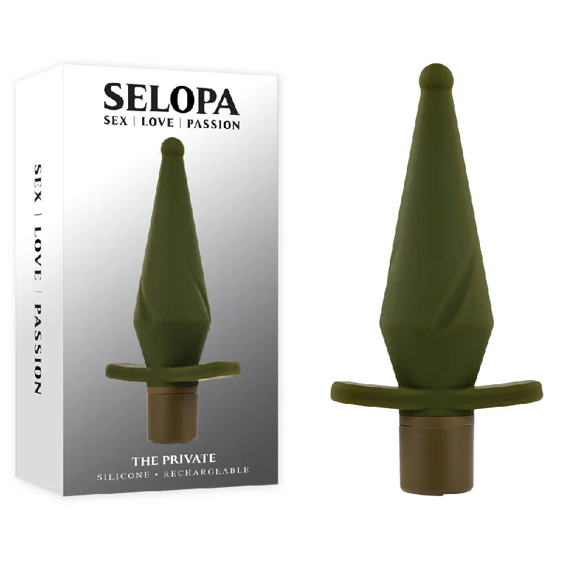 Anal toys with chic box-Selopa THE PRIVATE Vibrating Butt Plug