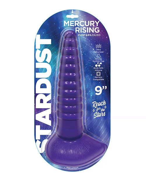 glass portable dildo-Stardust Mercury Rising 7" Dildo - Purple