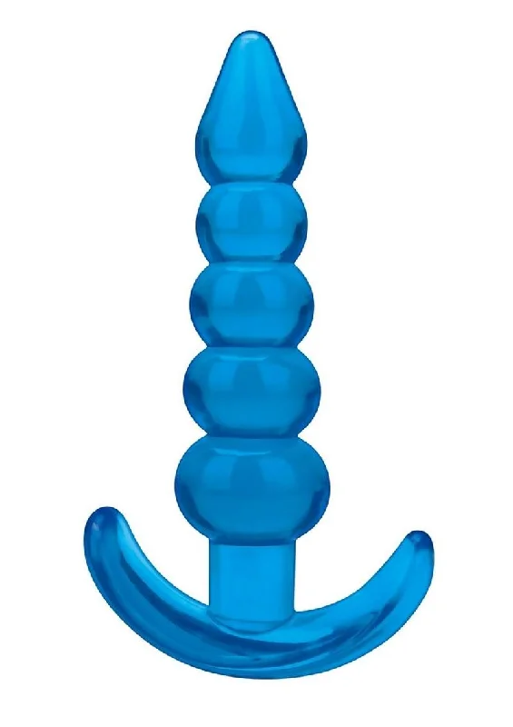 Anal toys for anal relaxation-Blue Line Medium Beaded Anal Plug