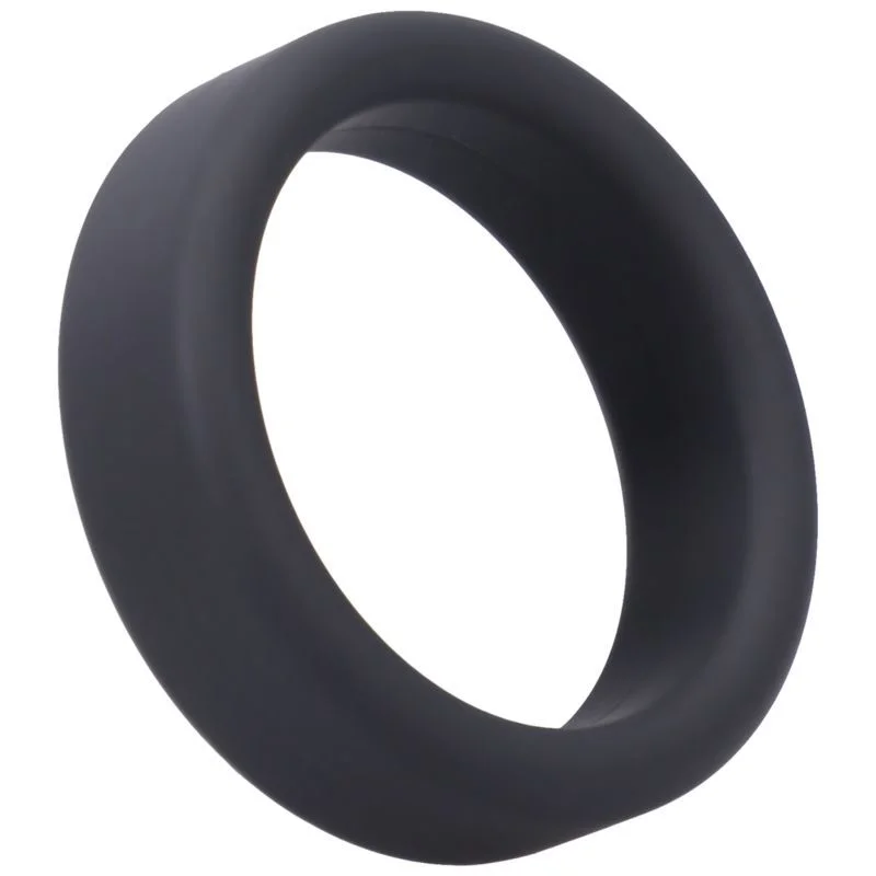 cock ring for secure hold-Soft C-Ring Onyx