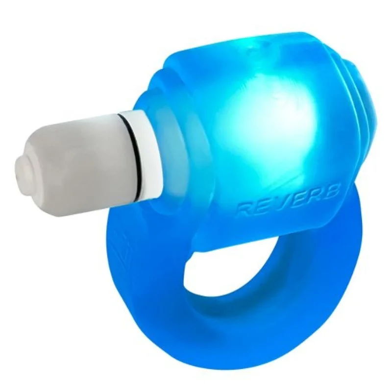 cock ring with cool finish-Oxballs Glowdick Cock Ring With LED Blue Ice