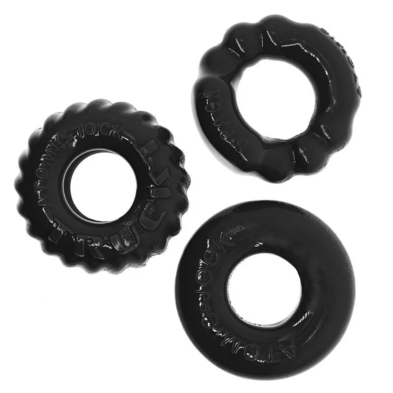 cock ring user benefits-Bonemaker 3 Pc Cockring Set Black