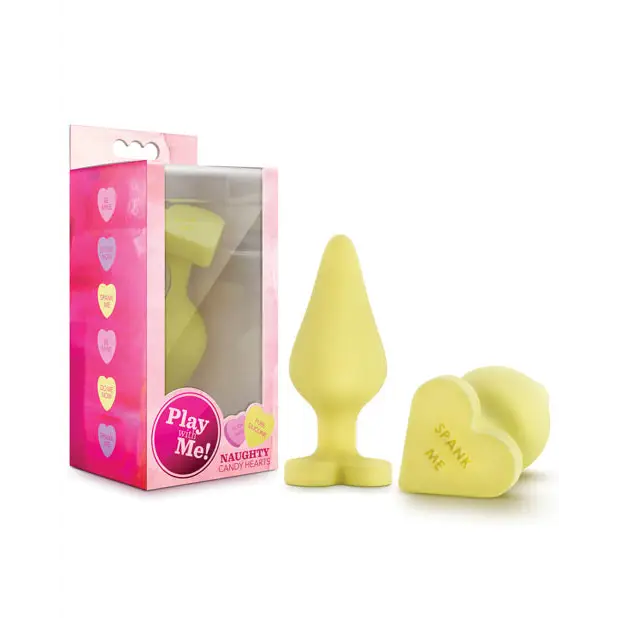 Anal toys for couple intimacy-Blush Play with Me Naughty Candy Hearts 'Be Mine' Anal Plug